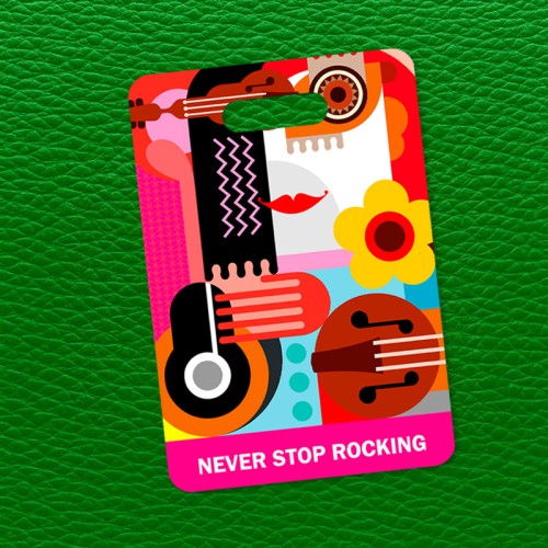 Never Stop Rocking Tag